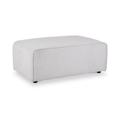 Hugo Fog Grey Footstool - Fully Assembled By Roseland Furniture - image 1