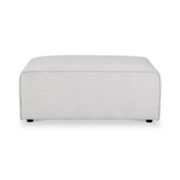 Hugo Fog Grey Footstool - Fully Assembled By Roseland Furniture - thumbnail 2