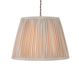 Harbour Studio Serena Warm Grey Cotton Effect Pleated Conical Lamp Shade (D)30Cm - thumbnail 3