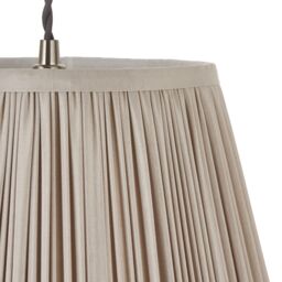 Harbour Studio Serena Warm Grey Cotton Effect Pleated Conical Lamp Shade (D)30Cm - thumbnail 5