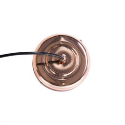 Beliani 1-Light Pendant Ceiling Lamp Copper Upper Shade With Black Openwork, 26 X 26 X 34 Cm - thumbnail 5