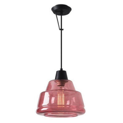 Luminosa Lighting Luminosa 1 Light Wall / Dome Ceiling Pendant Magenta, E27 - Special Offer