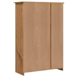 Vidaxl 3-Door Wardrobe 118X50X171.5 Cm Pine Panama Range - thumbnail 7