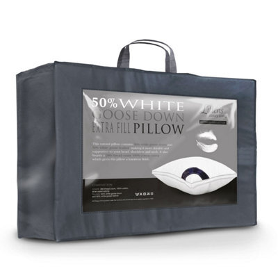 Littens Extra Filled 50% Goose Down & Feather Pillow, Side Sleeper 280Tc Cotton (48Cm X 74Cm) - image 1