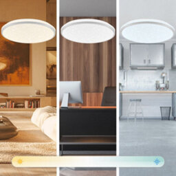 Briloner Led Ceiling Light Bathroom Living Room Lamp Dimmable Remote Cct Chrom 33Cm, 22W, 2400Lm - thumbnail 6