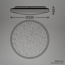 Briloner Led Ceiling Light Bathroom Living Room Lamp Dimmable Remote Cct Chrom 33Cm, 22W, 2400Lm - thumbnail 5