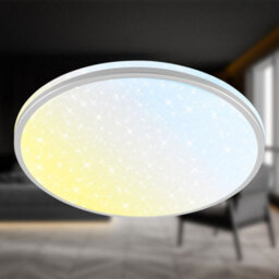 Briloner Led Ceiling Light Bathroom Living Room Lamp Dimmable Remote Cct Chrom 33Cm, 22W, 2400Lm - thumbnail 9
