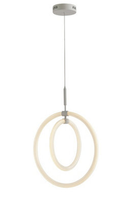 Luminosa Lighting Luminosa Halo Led Pendant Ceiling Light White 4270Lm 4000K 50.8X50.8Cm - image 1