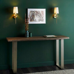 Satin Brass Plated Wall Light & White Cotton Shade - Modern Sconce Fitting - thumbnail 4