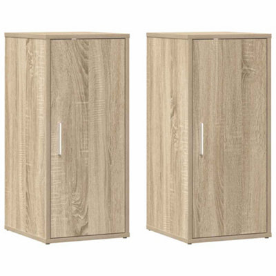 Berkfield Durable Shoe Cabinets 2 Pcs Sonoma Oak 32X35X70 Cm Engineered Wood - image 1