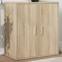 Berkfield Durable Shoe Cabinets 2 Pcs Sonoma Oak 32X35X70 Cm Engineered Wood - thumbnail 3