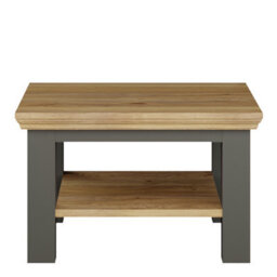 Furniture To Go Pontypool Small Coffee Table With Shelf In Wolfram Grey And Mauvella Oak - thumbnail 3
