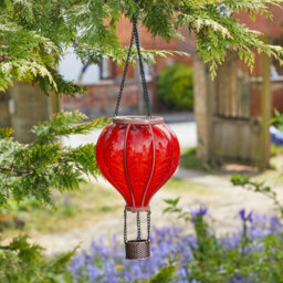 45Cm Solar Led Hot Air Balloon Garden Lantern Hanging Outdoor - thumbnail 2