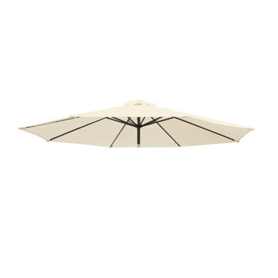 VRUC Replacement Parasol Fabric Umbrella Canopy Cover For 2.7M 8 Arm Parasols Cream - image 1