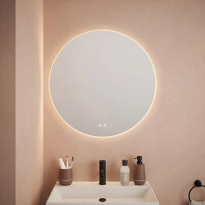 FNX Bathrooms Fnx Rochelle 800mm Frameless Round Led Bathroom Mirror - Dimmable, Tunable, Demister, Ip44 - image 1