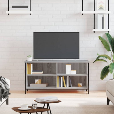 Berkfield Tv Cabinet Grey Sonoma 100X40X50 Cm Engineered Wood - image 1