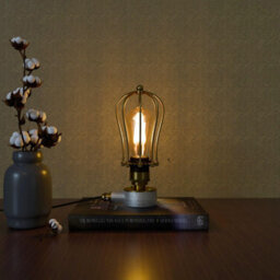 Vintage Conduit Light Table Lamp Kit With Dimmable Switch Steampunk E27 Base Industrial Metal Cage Plug In Desk Lamp Lights - thumbnail 7