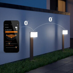 Steinel Gl 80 Sc Silver Smart Led Pathway Light Hf Motion Sensor Bluetooth Aluminium Soft Light Manual Override - thumbnail 2