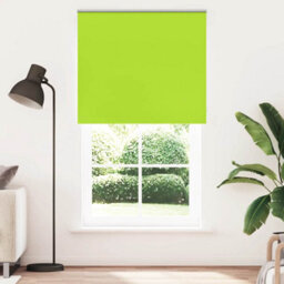 Berkfield Durable Roller Blind Blackout Leaves Green 140X230 Cm Fabric Width 136.6 Cm Polyester