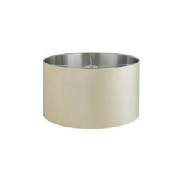 Lighting Collection Thames Cream Velvet Drum Shade - thumbnail 3