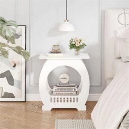 Arch-Small Bedside Table Cabinet Side End Coffee Tea Table Nightstand Storage Shelf - thumbnail 4