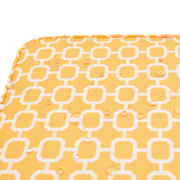 Beliani Set Of 2 Garden Chair Cushions Fiji 29 X 38 Cm Yellow - thumbnail 8