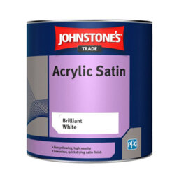 Johnstone's Trade Johnstones Trade Acrylic Satin Brilliant White 1L