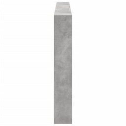 Berkfield Headboard Cabinet With Led Concrete Grey 200X17X102 Cm - thumbnail 7