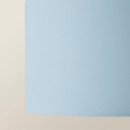 Valuelights Reni Duck Egg Blue Fabric Drum Ceiling Lamp Shade And Bulb (D)35Cm - thumbnail 3