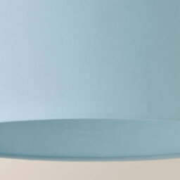 Valuelights Reni Duck Egg Blue Fabric Drum Ceiling Lamp Shade And Bulb (D)35Cm - thumbnail 4