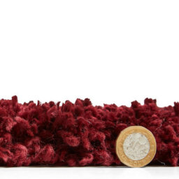 Red Cream Shaggy Geometric Moroccan Modern Rug For Living Room, Bedroom And Dining Room-200Cm X 290Cm - thumbnail 3