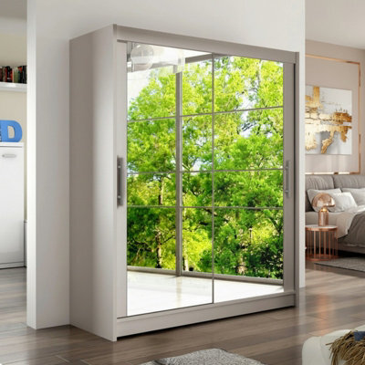 Westa Xi 150 Elegant Mirrored Sliding Cashmere Wardrobe For Contemporary Interiors - image 1