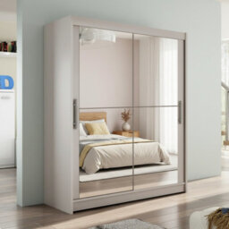Westa Xi 150 Elegant Mirrored Sliding Cashmere Wardrobe For Contemporary Interiors - thumbnail 2