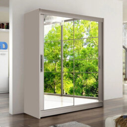 Westa Xi 150 Elegant Mirrored Sliding Cashmere Wardrobe For Contemporary Interiors - thumbnail 3