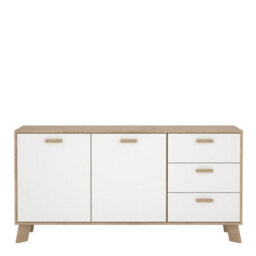 Furniture To Go Ikast Sideboard 2 Doors + 3 Drawers In Jackson Hickory And White - thumbnail 2