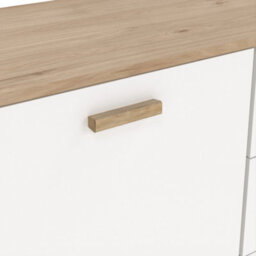 Furniture To Go Ikast Sideboard 2 Doors + 3 Drawers In Jackson Hickory And White - thumbnail 9