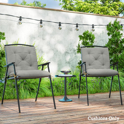 Outsunny Set Of 2 Garden Chair Cushions Seat Pad For Outdoor & Indoor Use - image 1