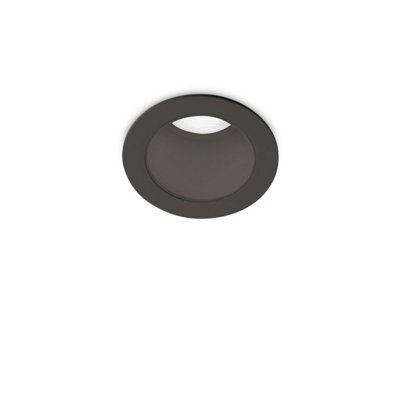 Ideal Lux Quark 4Cm Led Recessed Downlight Black 3000K