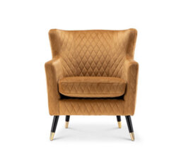 Velvet Gold Alessia Accent Chair - thumbnail 3