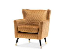Velvet Gold Alessia Accent Chair - thumbnail 2