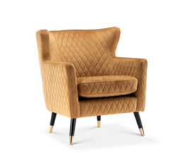 Velvet Gold Alessia Accent Chair - thumbnail 4