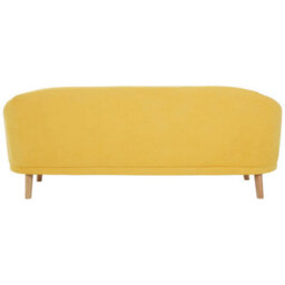 Orsina Stylish Yellow Linen Sofa, Contemporary Seater Sofa For Livingroom, Comfortable Mid Century Sofa For Bedroom - thumbnail 4
