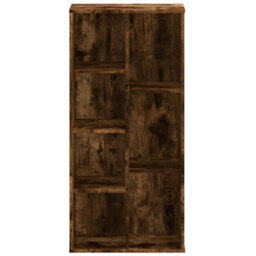 Berkfield Bookcase Smoked Oak 50X25X105 Cm Engineered Wood - thumbnail 4