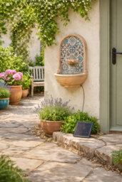 Smart Garden Solar Aragon Wall Garden Water Feature Fountain Bird Bath Marrakesh - thumbnail 7