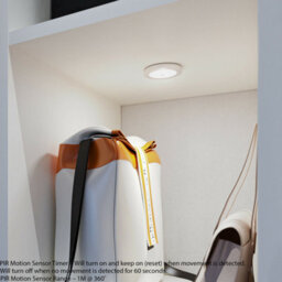 2 Pack Ultra-Slim Aluminium Under Cabinet Led Lights With Pir Motion Sensor - Natural White - thumbnail 5
