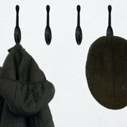 Eai - Black Coat Hook - 60mm - Matt Black - Pack Of 4 - thumbnail 4