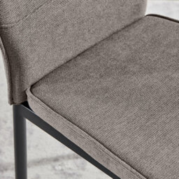 Furniturebox Uk 4X Milan Green Hatched Velvet Dining Chairs Black Legs - thumbnail 8