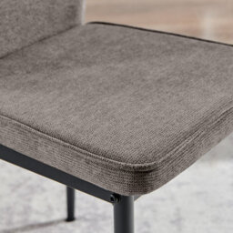 Furniturebox Uk 4X Milan Green Hatched Velvet Dining Chairs Black Legs - thumbnail 9