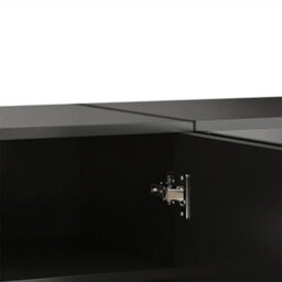 Abrihome Modern Black Tv Unit With Adjustable Shelves, 175 X 38 X 56 Cm, Lightweight Lowboard Tv Furniture In Luxury Style - thumbnail 8