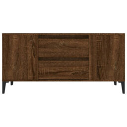 Berkfield Tv Cabinet Brown Oak 102X44.5X50 Cm Engineered Wood - thumbnail 6
